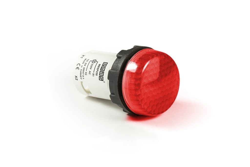 Emas B Serisi Monoblok Petek Sinyal 220V Kırmızı - MBSP220K