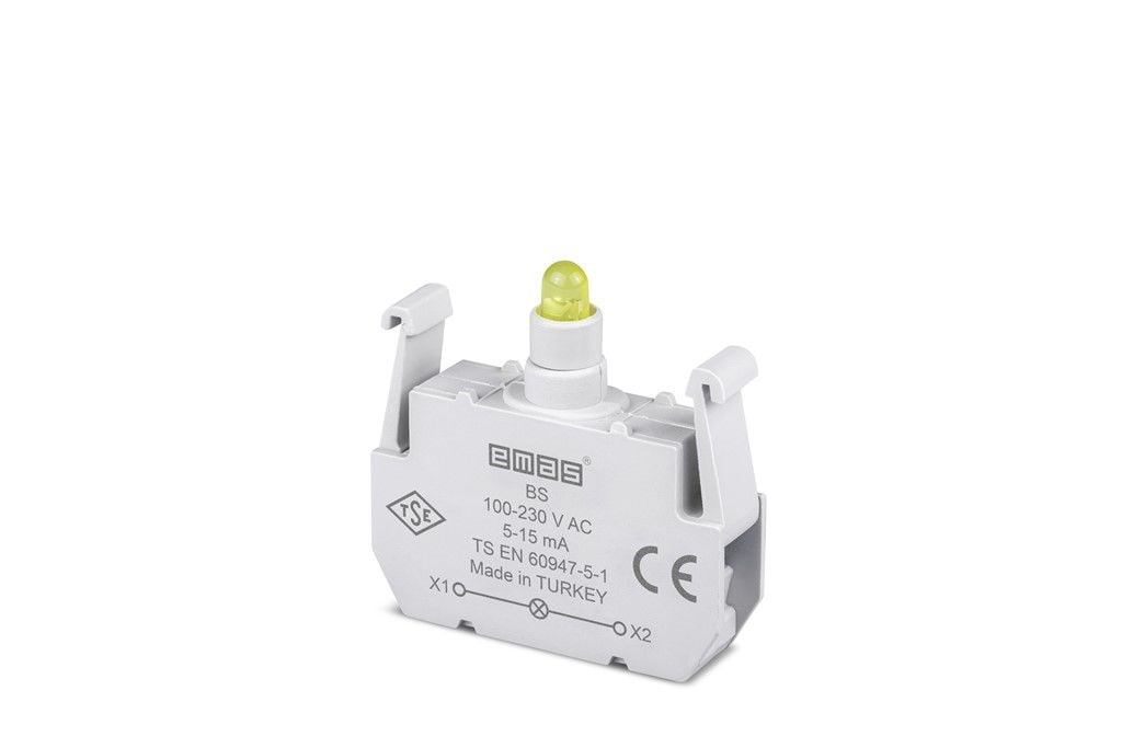 Emas B Sinyal Sarı Led'Li Blok 100-230 V Ac - BS