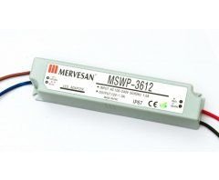 Mervesan Sabit Voltaj AC/DC (SMPS) Plastik Kasa Dış Mekan Adaptörler 24 Volt 1.5 Amper 36 Watt
