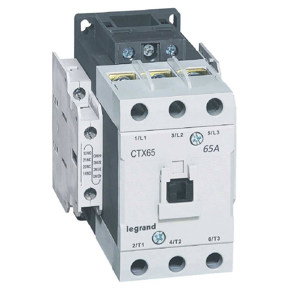 Legrand CTX³ 3P kontaktör 65A 2NA+2NK 24V DC bobinli LEG-416161
