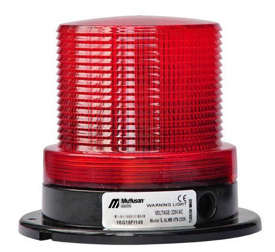 Mutlusan İl Xlm Vt9 24K Multi Sabit Flaşör Çakar Döner Taban Vidalı Mon.24V Dc - 129 087 000457