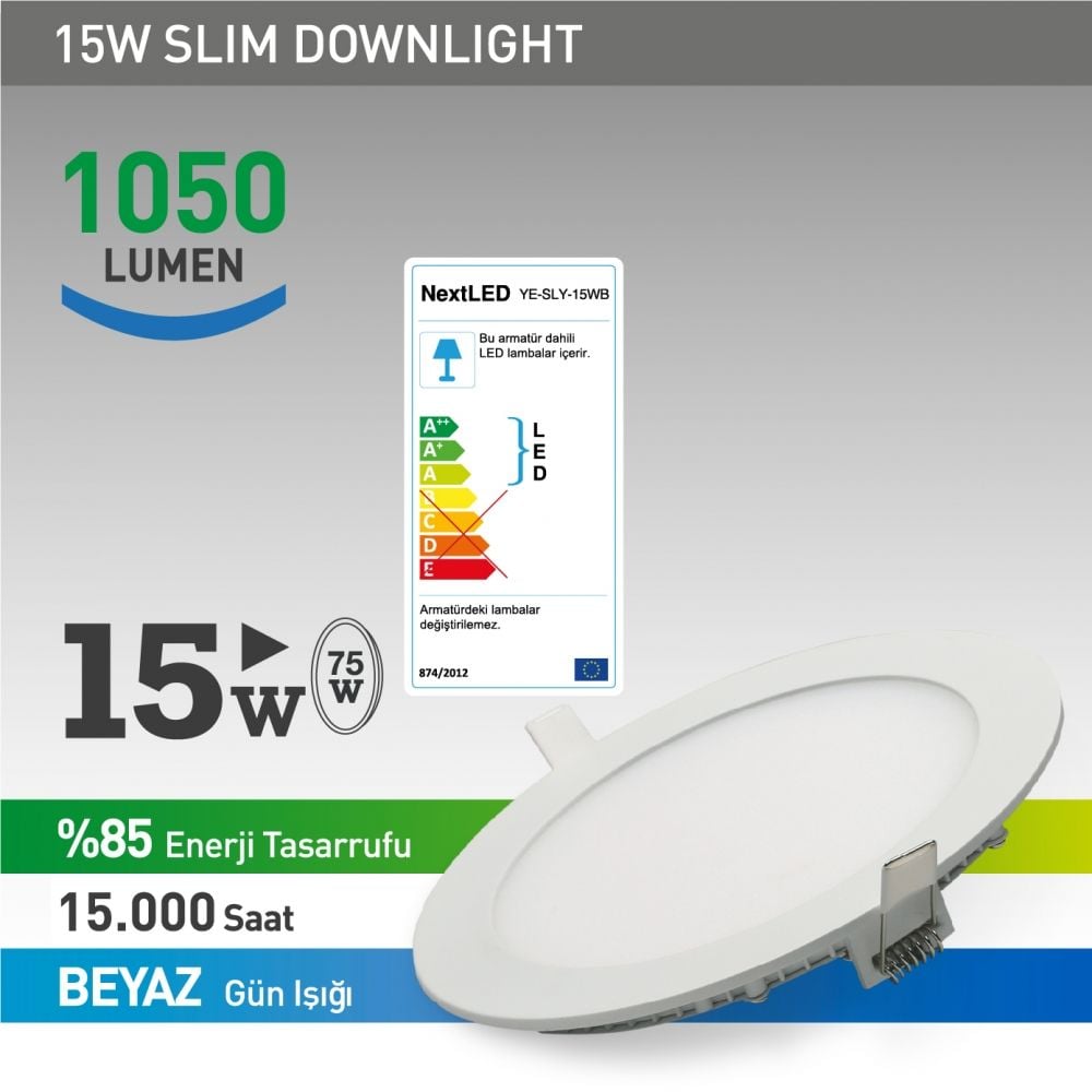 Next-NextStar 15W-Sly Beyaz Led Slım Ampul