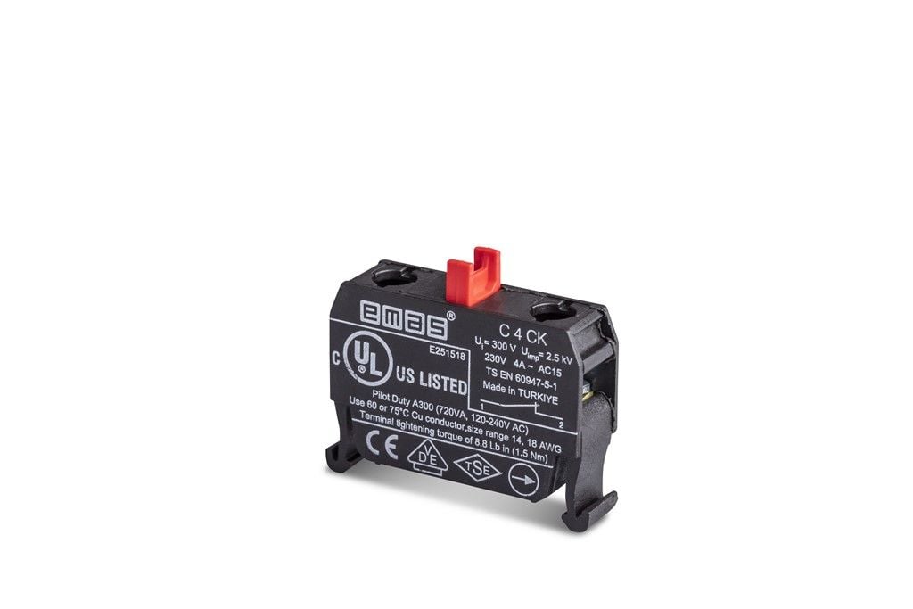Emas C4Ck Kont.Blk. Stop 1 Nc C Buton Kutuluk - C4CK