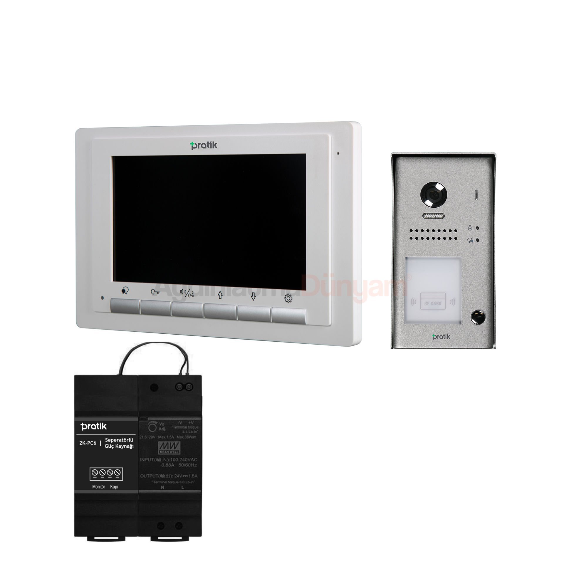 Pratik Villa Set 2 Daire 4.3 inç Görüntülü Paket