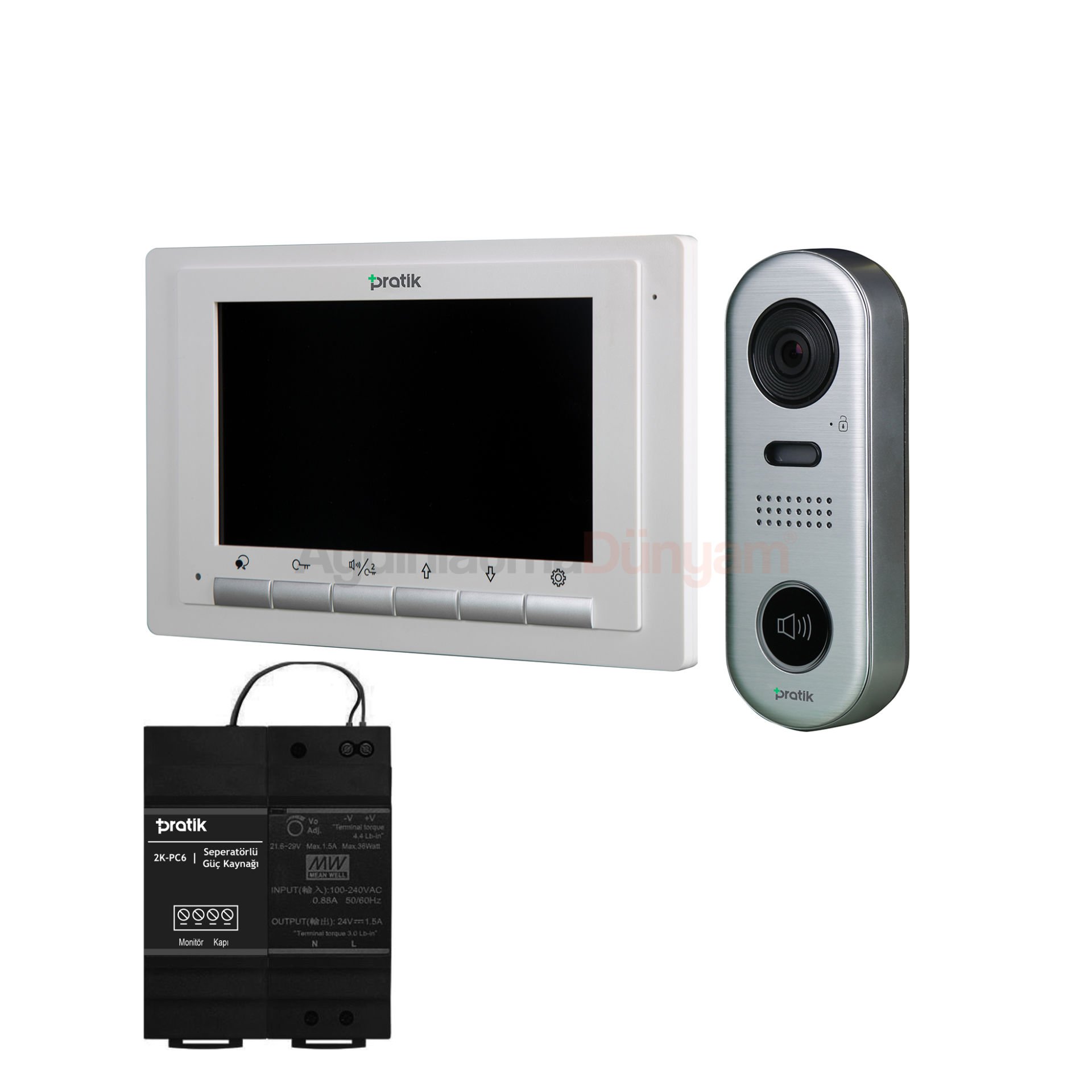 Pratik Villa Set 2 Daire 4.3 inç Görüntülü Paket