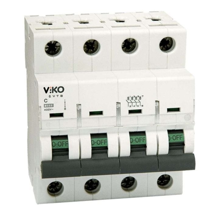 Viko 4 Kutuplu Otomatik Sigorta 4x32A C 4,5kA