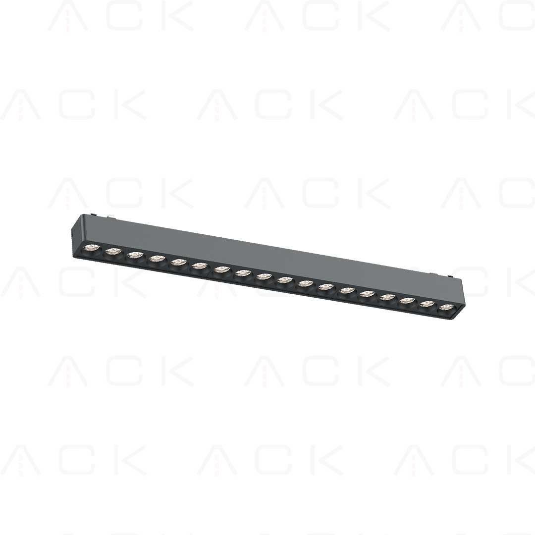 ACK 18W Slım Magnet Ray Armatürü Lensli 33,8Cm 3000K Ip20 AD45-02301