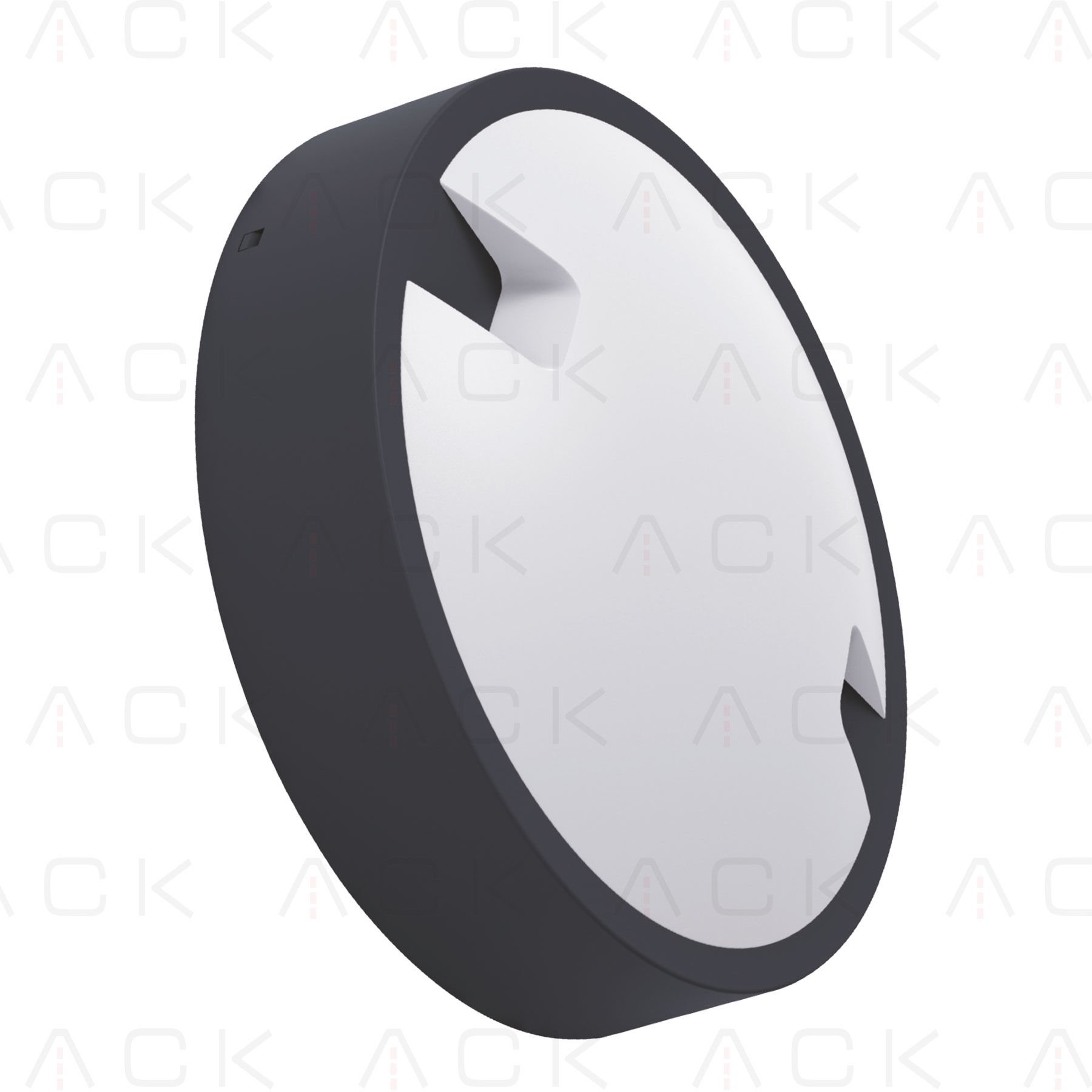 ACK 18W 6500K Sıva Üstü Armatür Siyah Gövde AT10-71831