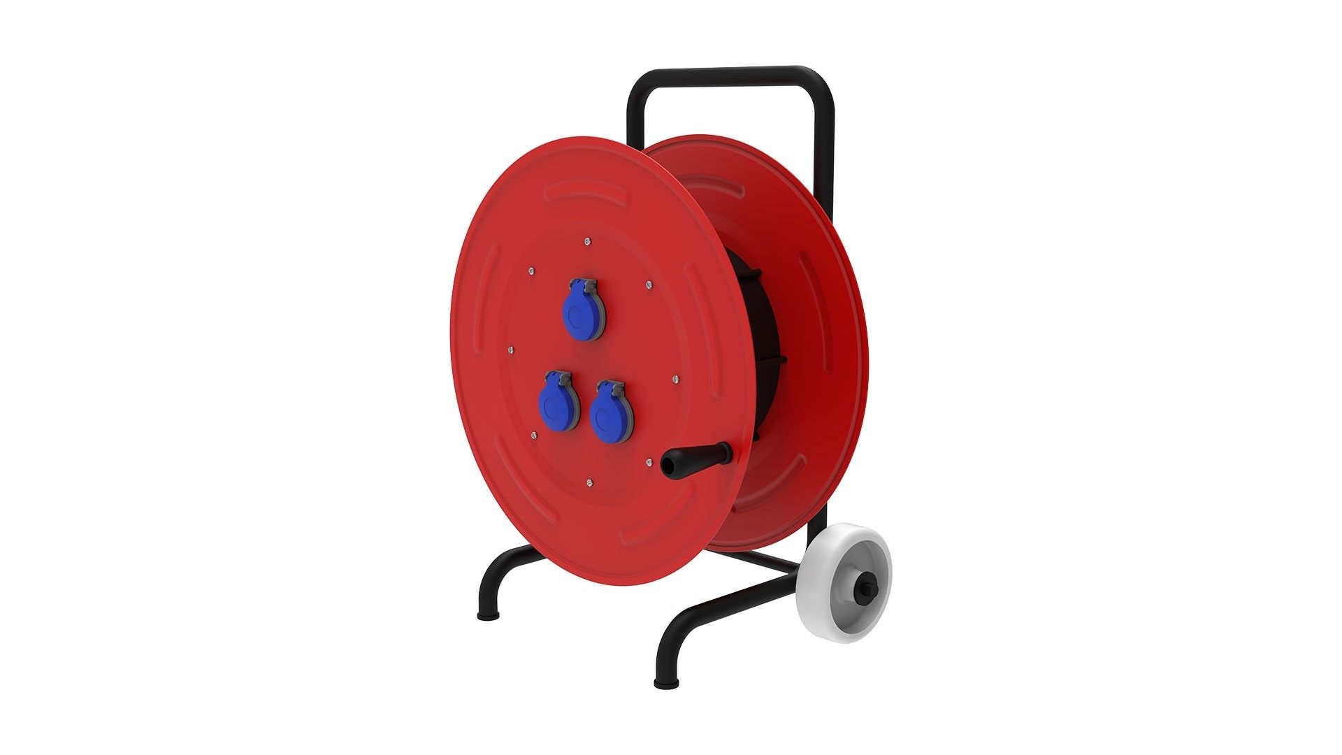 Bemis 1/16A. 220V. 3 Ad. Prizli Metal Makara 5x2,5mm TTR 100m. Kapasiteli Arabalı IP44 BM6-7303-0000