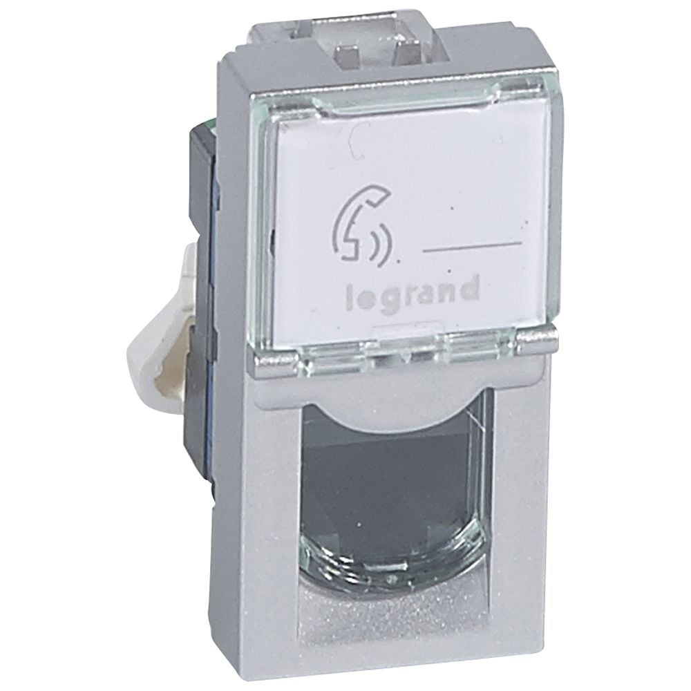 Legrand LCS² Sistem Armada RJ45 Cat6 priz - UTP - 1modül - Alüminyum LEG-079461