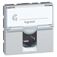 Legrand LCS² Sistem Armada RJ45 Cat6 priz - UTP - 2modül - Alüminyum LEG-079464
