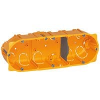 Legrand Batibox alçıpan Buat Üçlü - 6/8 modül - Derinlik:50mm LEG-080053