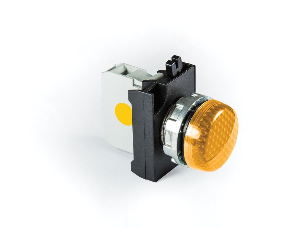 Emas C Somunlu Metal Led'Li Sinyal Sarı 100-230V Ac - CM0S0XS