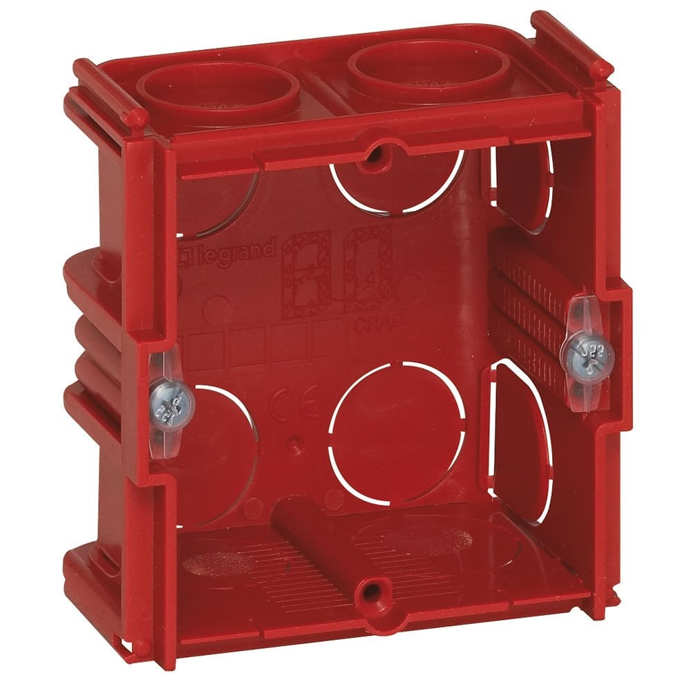 Legrand Batibox Birleştirilebilen kare tekli buat Derinlik: 40 mm LEG-080141