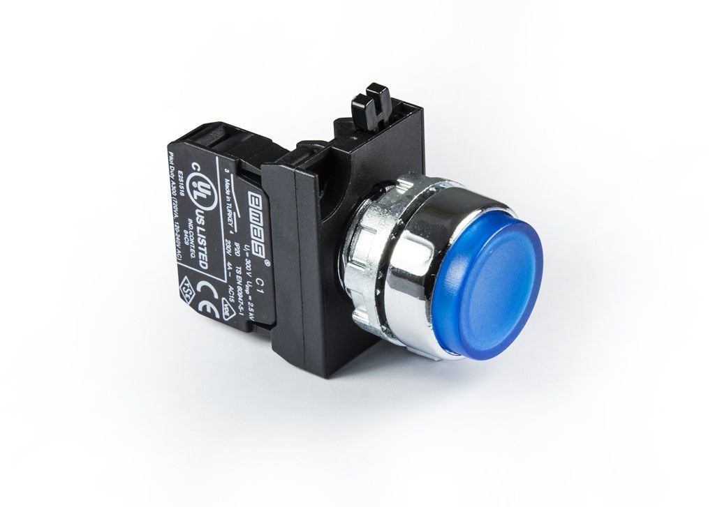 Emas C Somunlu Metal Yuksek Buton Start Mavi - CM100HM