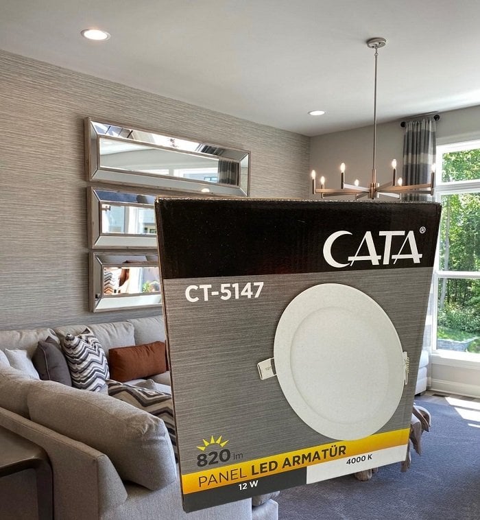 Cata 12 Watt Panel Led CT-5147 Naturel Beyaz Alüminyum Kasa