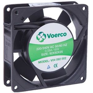 Çetinkaya Pano 92x92x25 Bilezikli 220 V AC 0.09A 15W 2600 RPM 57 M3/H Kapasiteli Fan V04 092 002