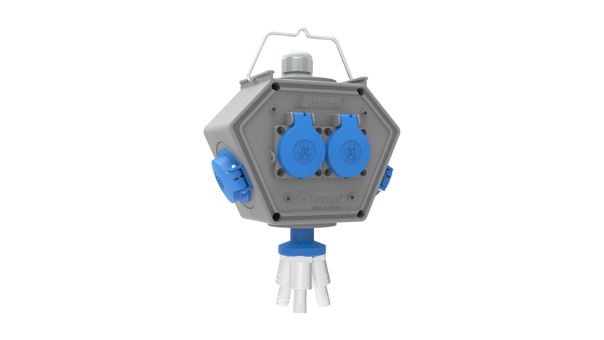 Bemis CEE Norm 1/16A. 4 Ad. + 3 Hava Çıkışlı Box IP44 BX1-0110-2113
