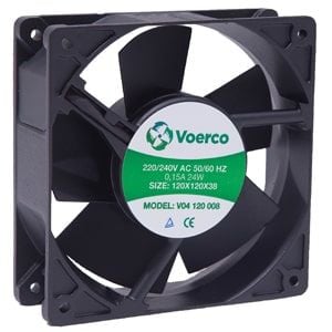 Çetinkaya Pano 120x120x38 Rulmanli 110V AC 0.21A 24W 2800 RPM Metal Kanatli 192 M3/H Kapasiteli Fan V04 120 007