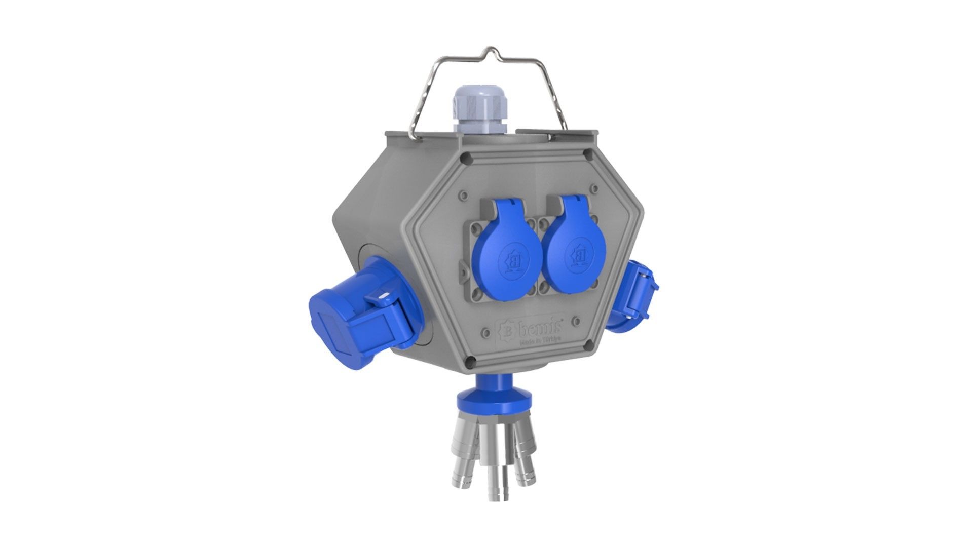 Bemis CEE Norm 3/16A. 2 Ad. + 1/16A. 2Ad. 3 Hava Çıkışlı Box IP44 BX1-0220-2113