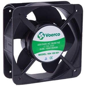 Çetinkaya Pano 135x135x38 Rulmanli 220V AC 0.19A 25W 2700 RPM 339M3/H Kapasiteli Fan V04 150 001