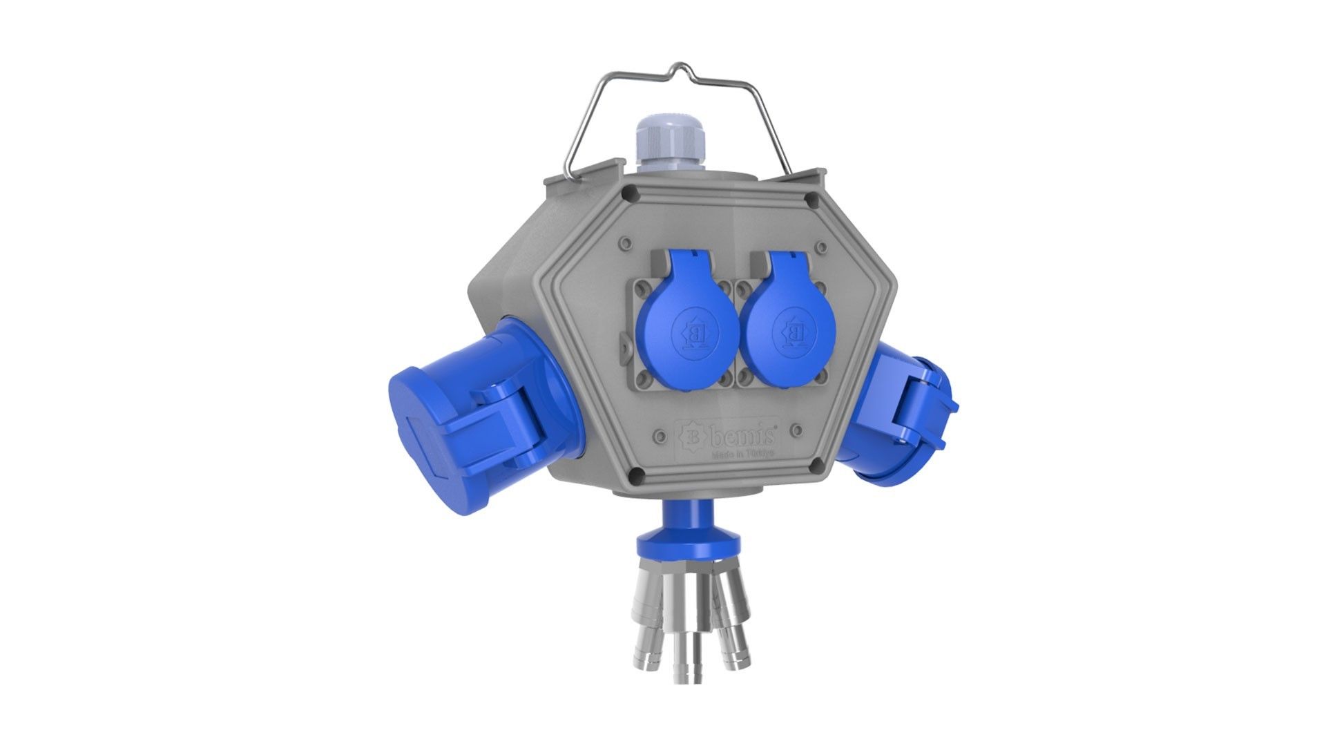 Bemis CEE Norm 3/32A. 2 Ad. + 1/16A. 2 Ad. + 3 Hava Çıkışlı Box IP44 BX1-0550-2113