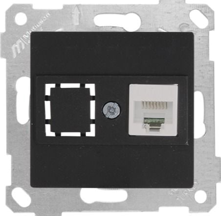 Mutlusan Rita Mek Tuş Data Prizi 1*Rj45 Cat5E Siyah - 2200 136 0184