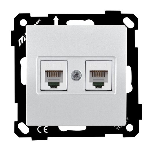 Mutlusan Ep Telefon Prizi 2*Rj12 Beyaz - 2270 126 0101