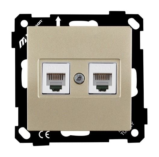 Mutlusan Ep Telefon Prizi 2*Rj12 Saten - 2270 126 0190