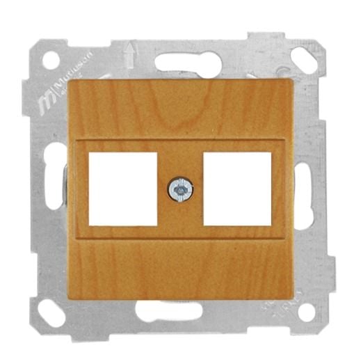 Mutlusan Rita Mek Tuş Data Prizi 2*Rj45 Kon.Süz Meşe - 2200 137 0158