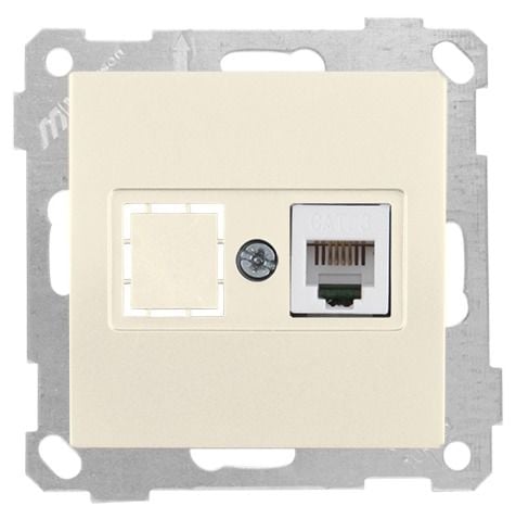 Mutlusan Telefon Prizi 1*Rj12 Krem - 2100 125 0102