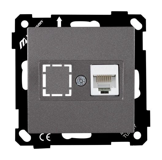 Mutlusan Ep Data Prizi 1*Rj45 Cat5E Füme - 2270 136 0195