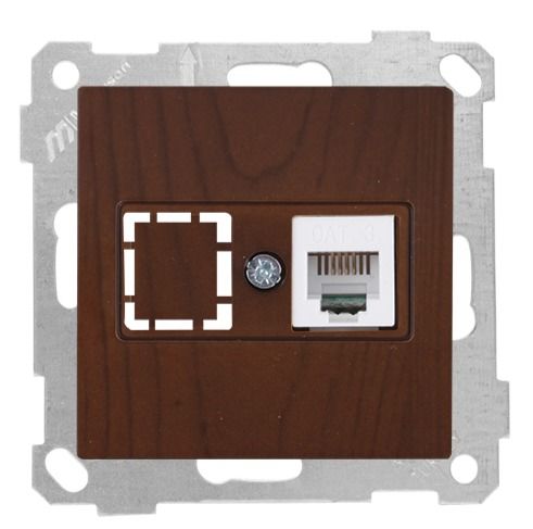 Mutlusan Telefon Prizi 1*Rj12 Ceviz - 2100 125 0157