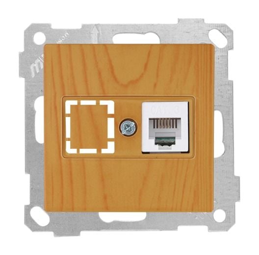 Mutlusan Telefon Prizi 1*Rj12 Meşe - 2100 125 0158