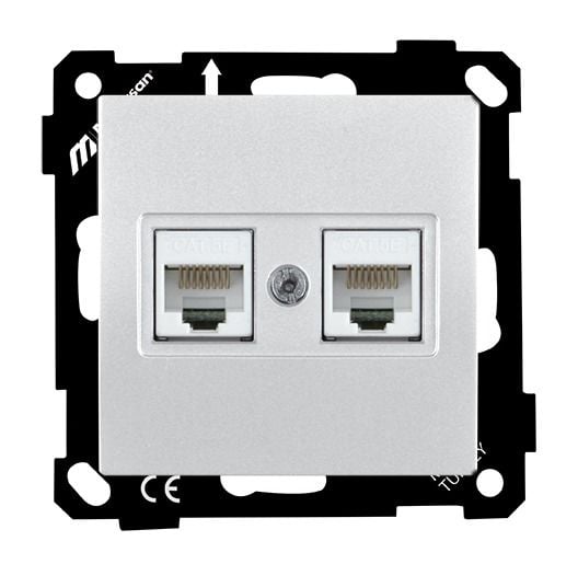Mutlusan Ep Data Prizi 2*Rj45 Cat5E Beyaz - 2270 138 0101