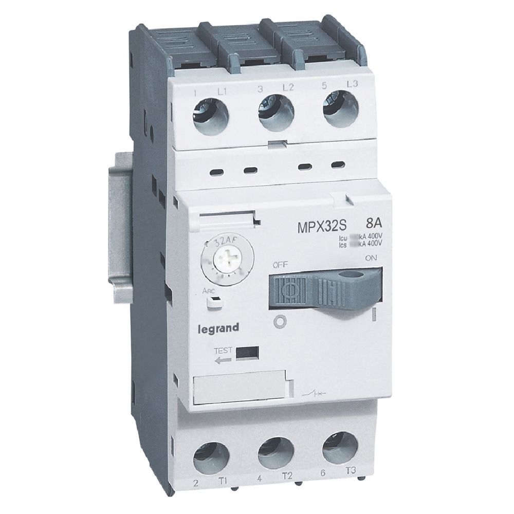 Legrand MPX³ 32S basmalı tip motor koruma şalteri 5 - 8A LEG-417309