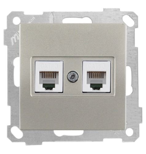 Mutlusan Telefon Prizi 2*Rj12 Titanyum - 2100 126 0183