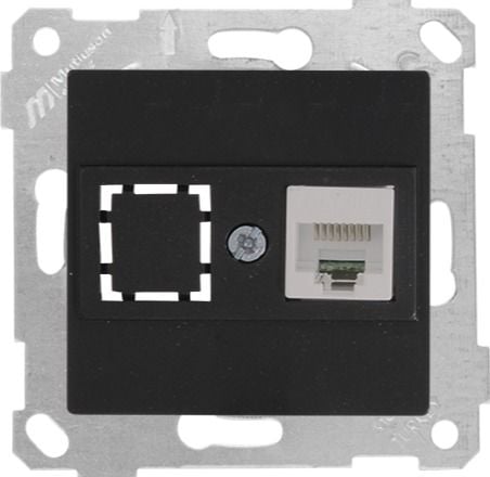 Mutlusan Rita Mek Tuş Data Prizi 1*Rj45 Cat6 Siyah - 2200 140 0184