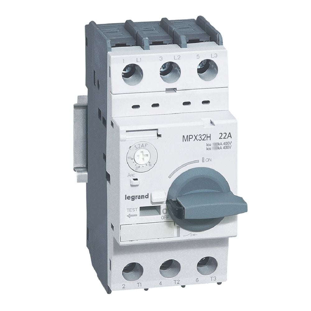 Legrand MPX³ 32H çevirmeli tip motor koruma şalteri 14 - 22A LEG-417333