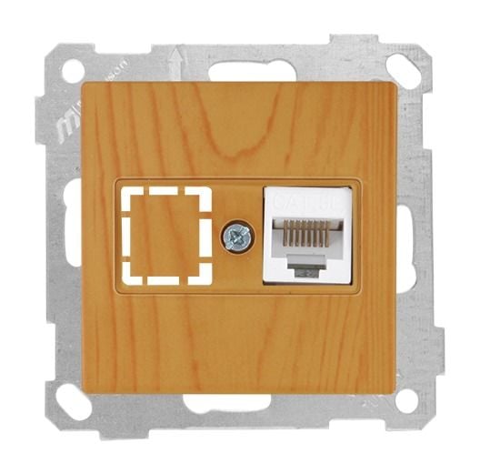 Mutlusan Data Prizi 1*Rj45 Cat5E Meşe - 2100 136 0158