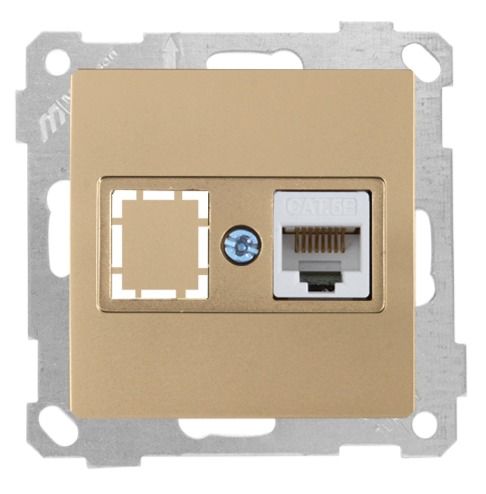Mutlusan Data Prizi 1*Rj45 Cat5E Antik Altın - 2100 136 0180