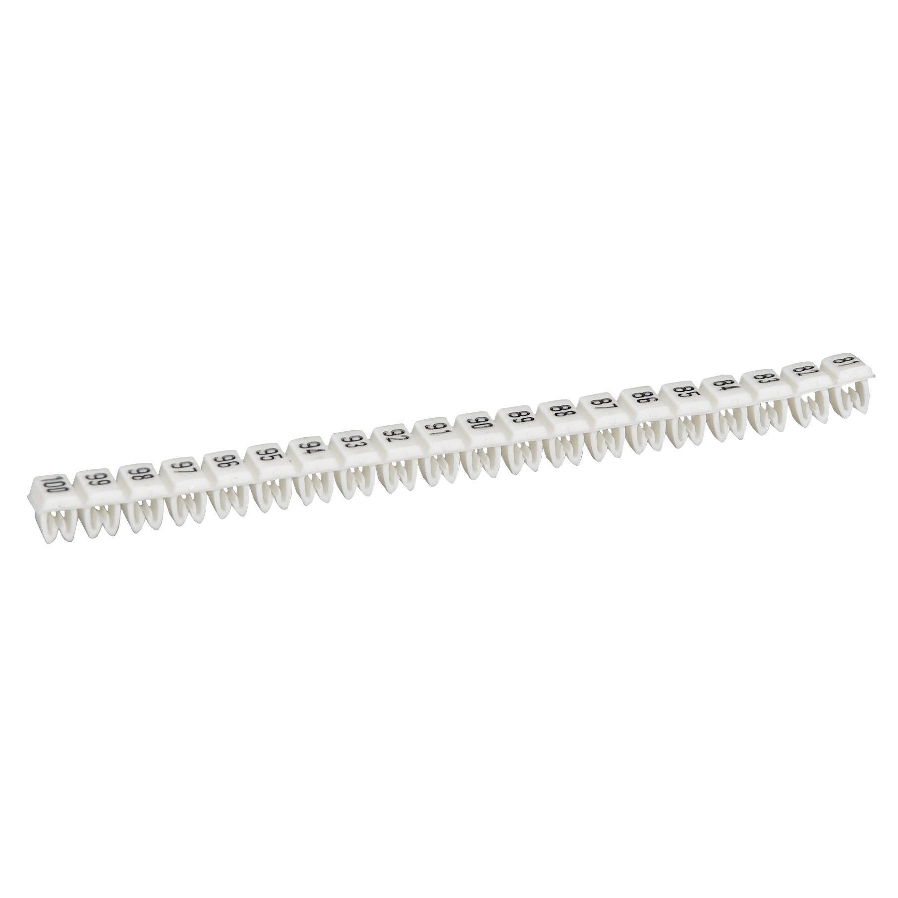 Legrand CAB 3 41 ile 60 arası hazır rakamlar 1.5 ile 2.5 mm2 kesitli kablo ve klemensde LEG-038162