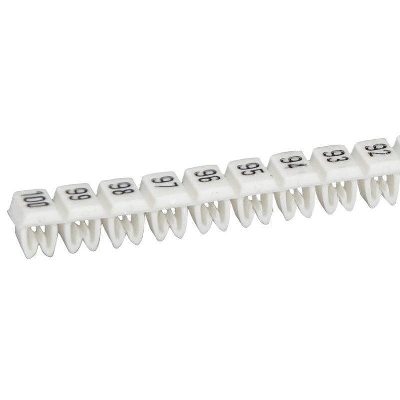 Legrand CAB 3 61 ile 80 arası hazır rakamlar 1.5 ile 2.5 mm2 kesitli kablo ve klemensde LEG-038163