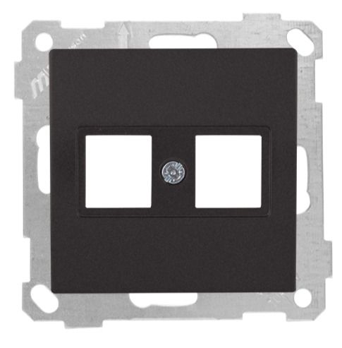 Mutlusan Mek+Tuş Data Prizi 2*Rj45 Kon.Süz Siyah - 2100 137 0184