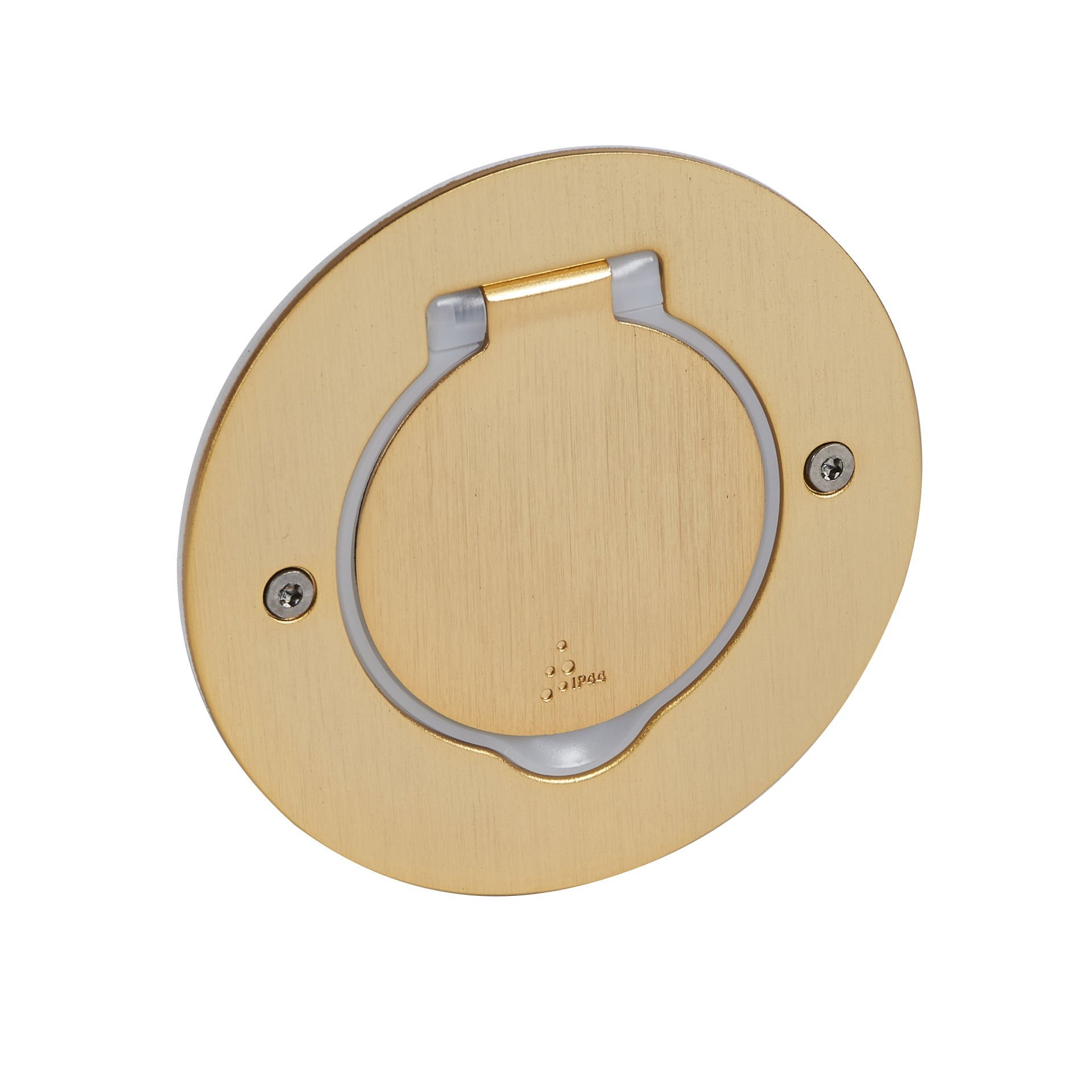 Legrand Bronz IP44 IK08 korumalı donatılabilir tekli yuvarlak döşeme prizi LEG-089711