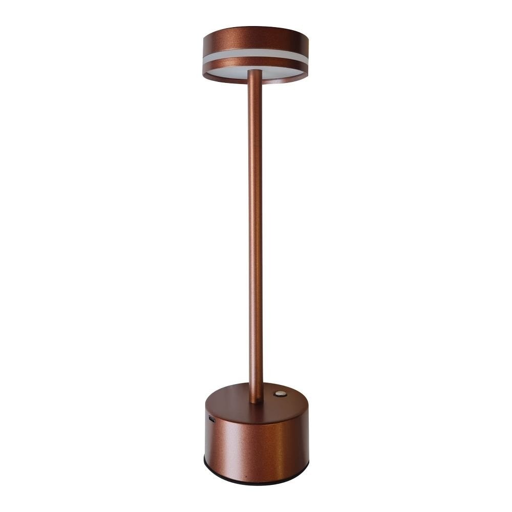 Forlife - Göksu Şarjlı Brown Led Masa Lambası 6500K-3200K - FL-8065