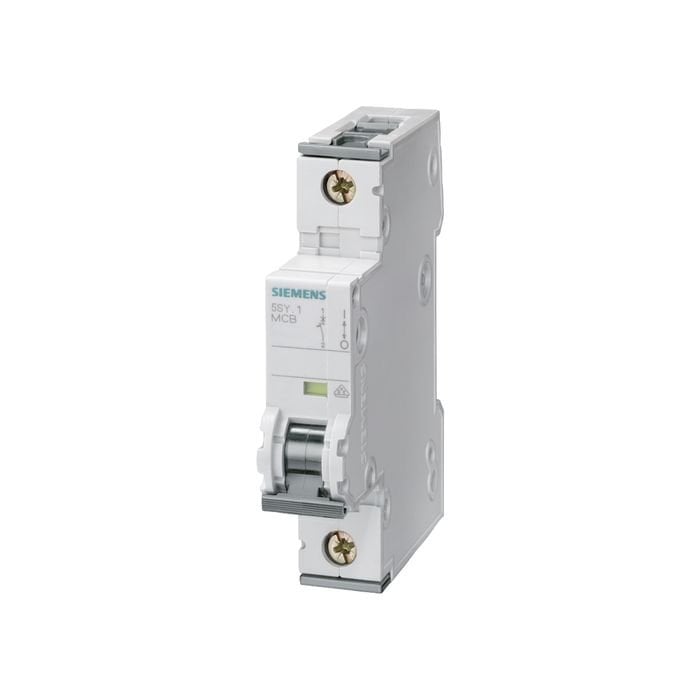 Siemens 6A; 1 Fazli; Dc Anahtarli Otomatik Sigorta; 10Ka; C Tipi; Yavaş Karakterli 5SY5106-7