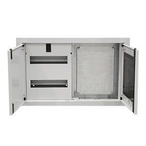 Çetinkaya Pano 59.2x35x95 24 Ad. Sigorta Çikisli Yatay Kombine Dagitim Panosu ÇP 8502