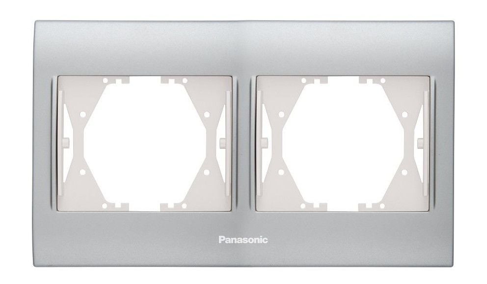 Panasonic Thea Blu Inox Matt Dore İkili Çerçeve