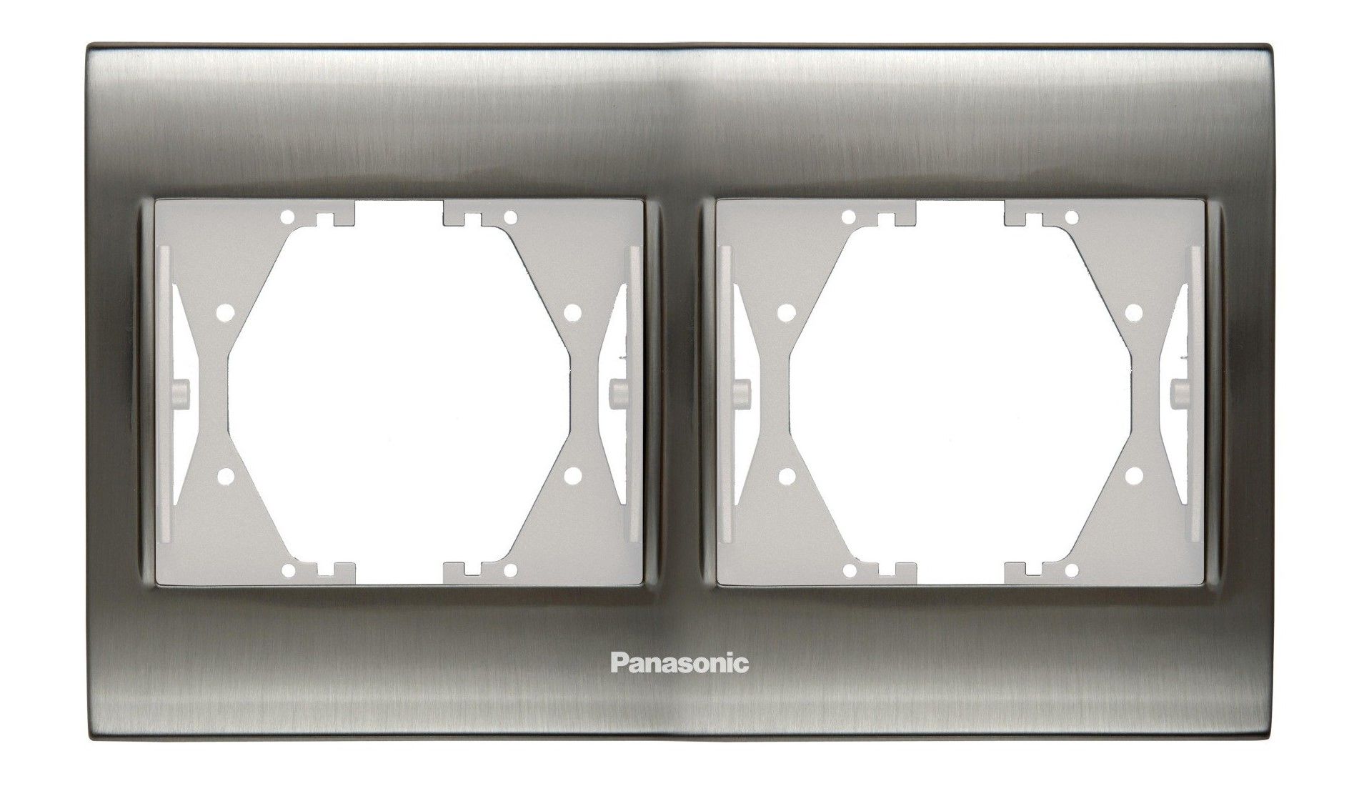 Panasonic Thea Blu Inox Beyaz İkili Çerçeve